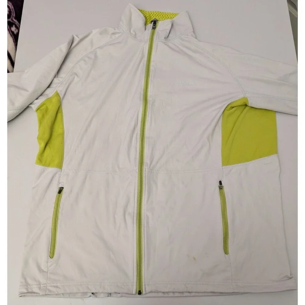 Patagonia Integral Jacket Mens Gray Power Dry Full Zip Running Cycle 22.5x27